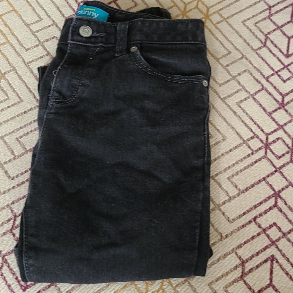 Girls old navy slim black denim size 14